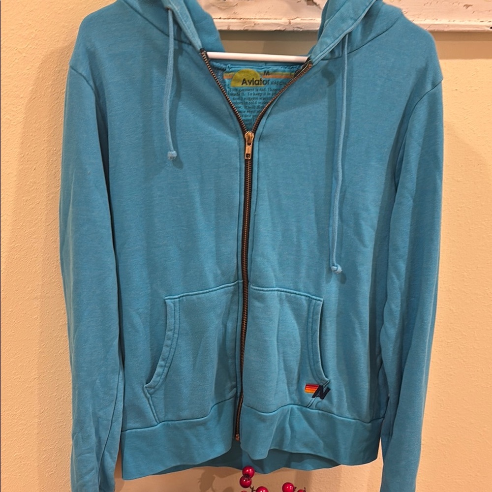 Aviator Nation Light Blue Hoodie